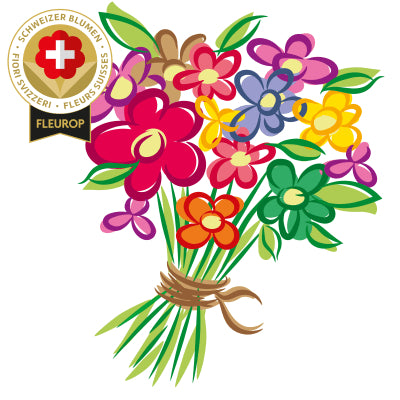 Saisonstrauss mit Schweizer-Blumen